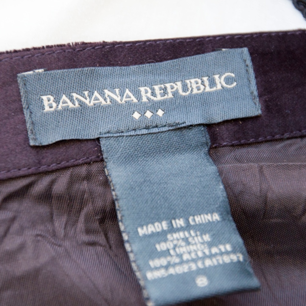 Banana Republic Silk Skirt Size 8 - Picture 6 of 10